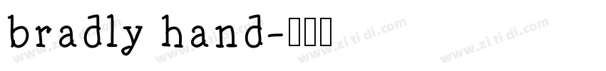 bradly hand字体转换